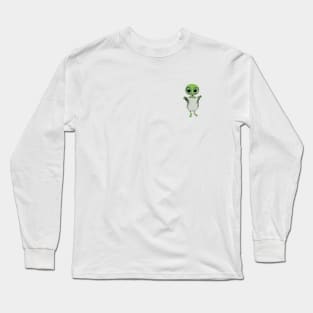 Green Alien Logo Long Sleeve T-Shirt